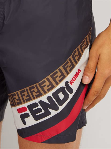 fendi fila swim shorts|Fendi swim shorts 2022.